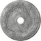 Ekena Millwork Bellona Medallion (Canopies up to 3 5/8"), 23 5/8"OD x 3 5/8"ID x 1 1/8"P, Ultra Pure White Crackle CM23BEUWC - alternate 1